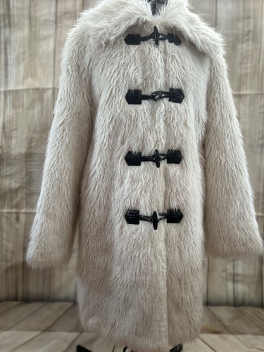 Womens fluffy cream - cream, small