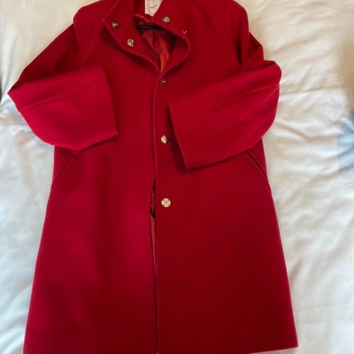 Mango ladies red wool - red, 3/4