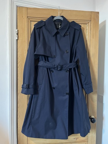 Mango trench coat navy - navy,