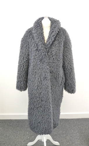 Ladies mango grey teddy coat - ladies,