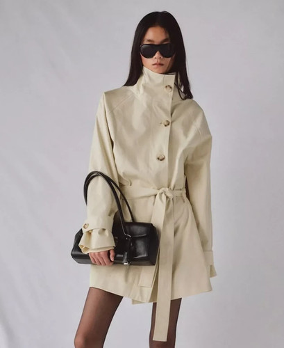 Ladies mango trench coat - trench,