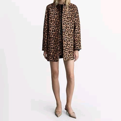 Mango oversized leopard print - mango,