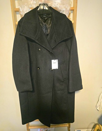 Mango womans black - long, wool