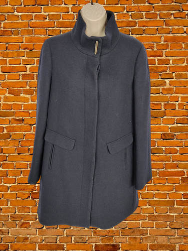 Mango dark navy overcoat - dark,