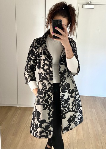 Structured black coat - , with