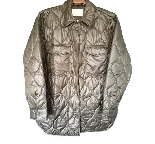 Mango women quilted khaki - quilted,