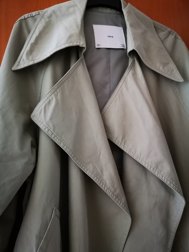 Mango pale khaki ladies trench - khaki,