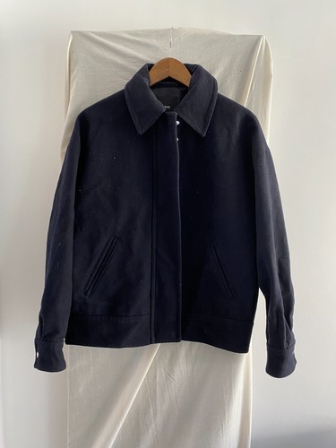 Mango navy wool full zip - 40%,