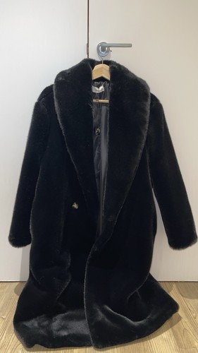 Mango black long faux - long, fur