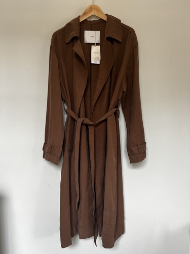 Mango brown fluid trench - trench, coat