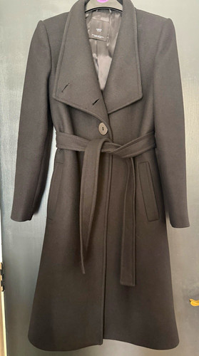 Mango women black wool - mango,