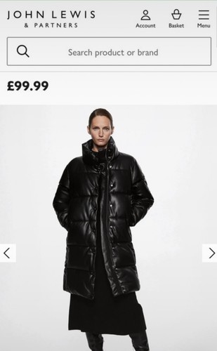 Mango black faux - faux, leather