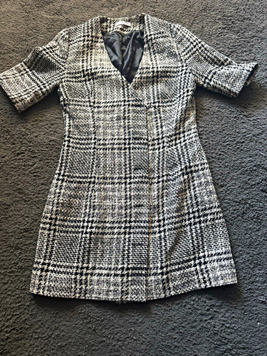 Mango black white tweed - white,