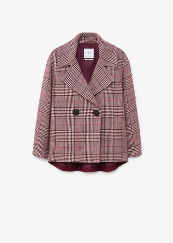 Mango oversized burgundy - mango,