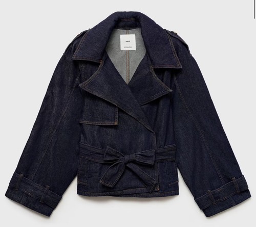Mango denim short - trench, coat