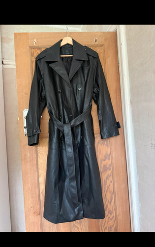 Mango faux leather trench - mango,