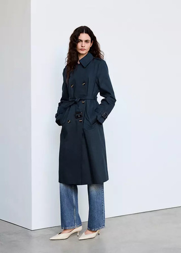 Mango trench coat with - mango, belt