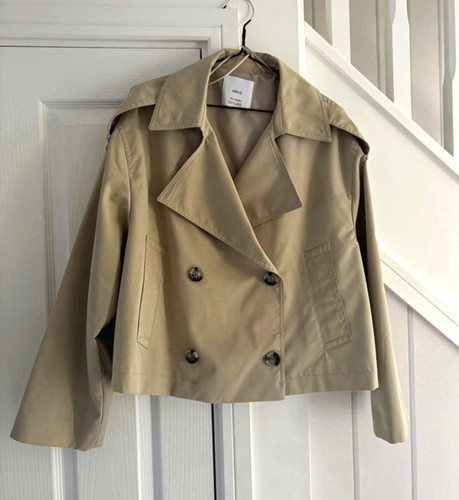 Mango cropped waterproof mac - cropped,