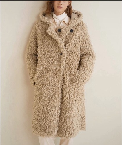 Mango teddy fur - coat, ,
