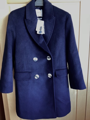 Ladies navy blue coat - -,