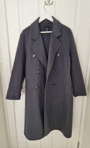 Mango women dark grey - grey, wool