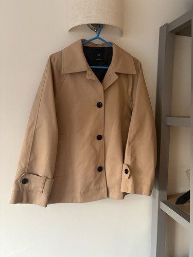 Ladies mango short trench - trench, coat
